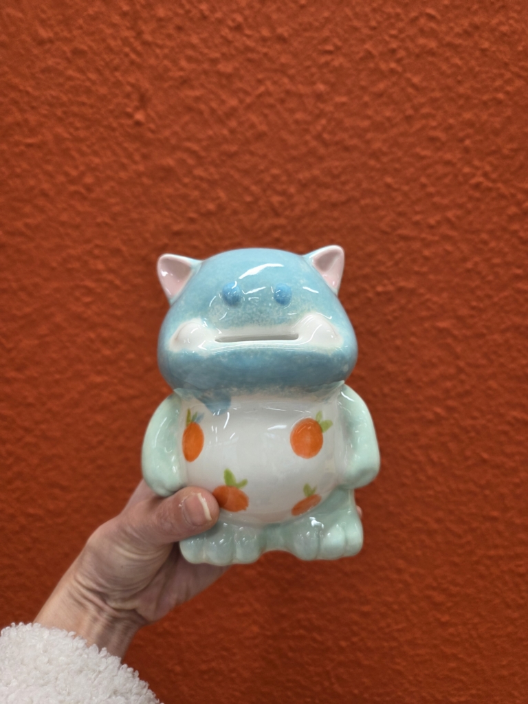 Tirelire à peindre un mercredi avec les enfants