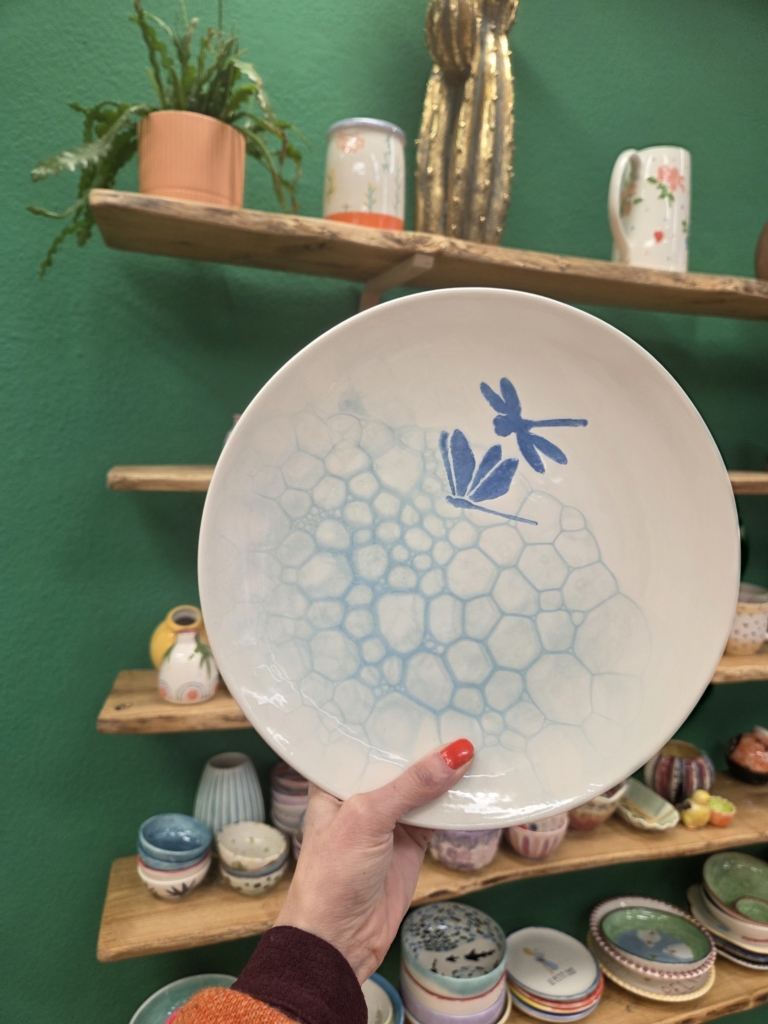 technique des bulles sur assiette